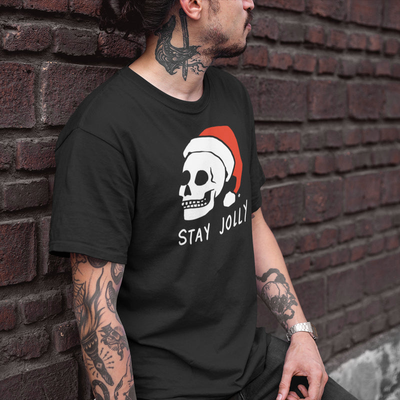 Stay Jolly Christmas Skull T-Shirt
